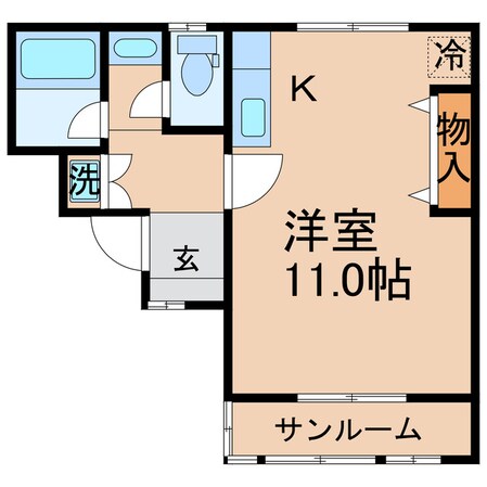 瓦町駅 徒歩7分 1階の物件間取画像